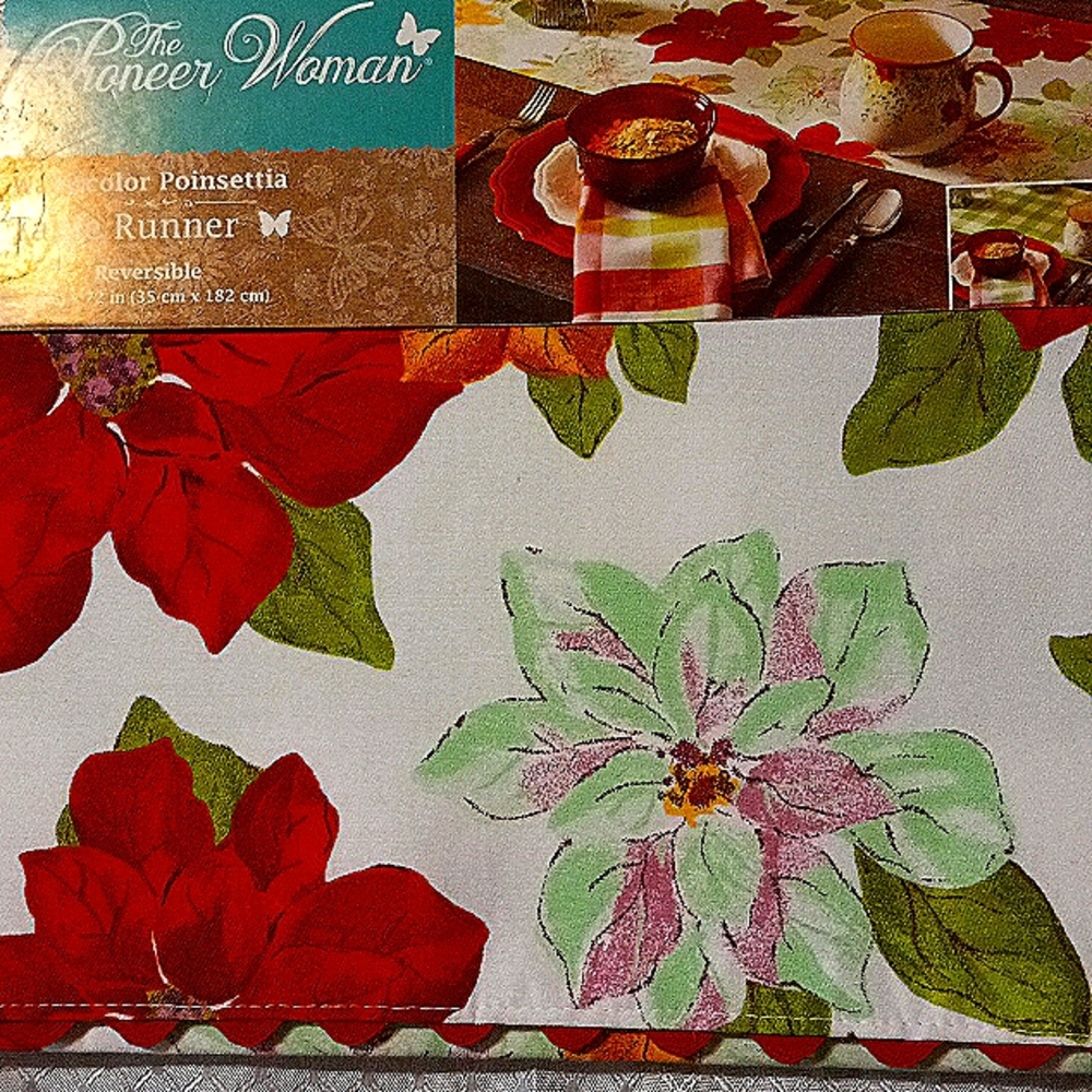 Pioneer Women Reversible Table Runner